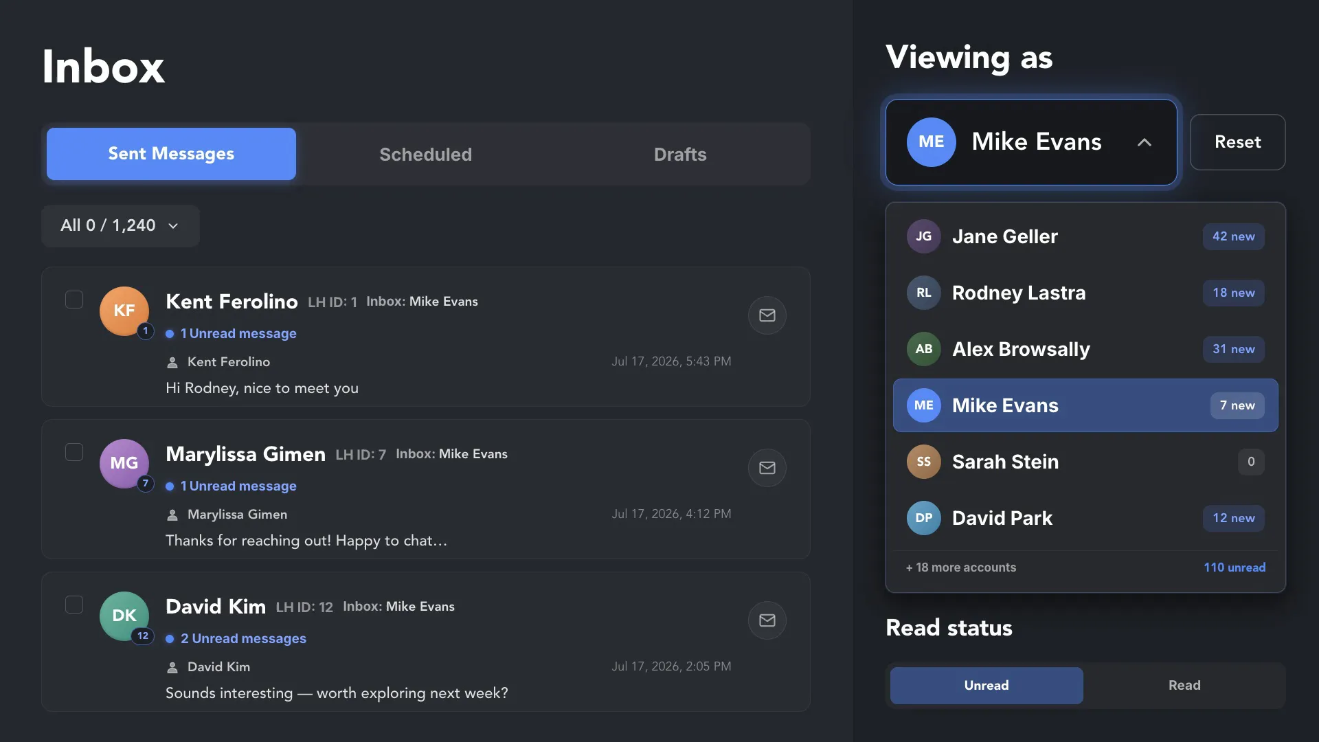 Unified Inbox Access