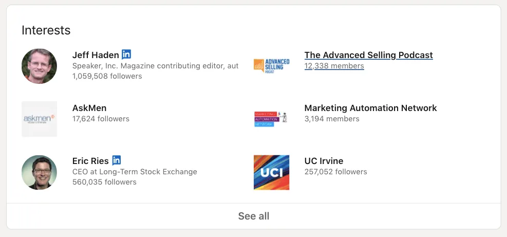 Influencers de marketing en LinkedIn