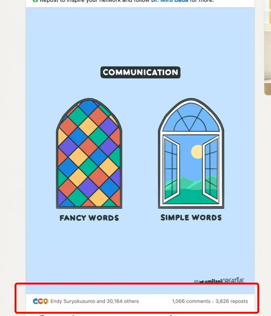 Tipos de contenido para publicar en LinkedIn: gráficos motivacionales