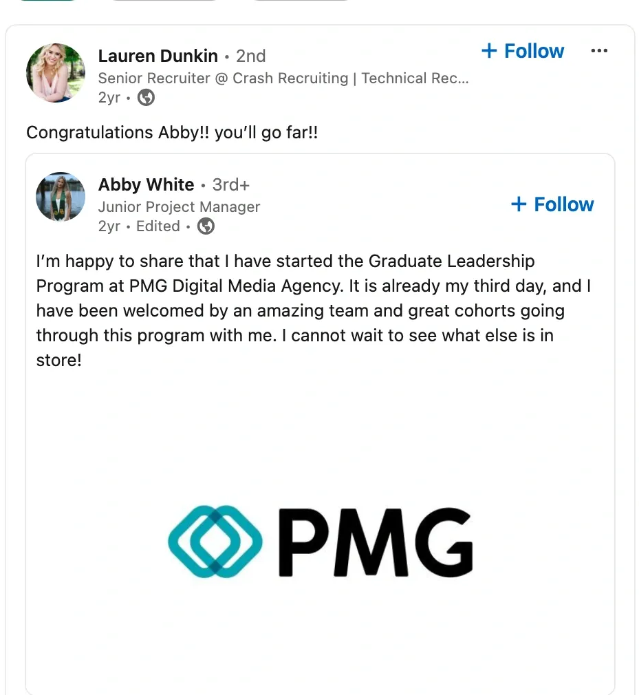 Qué comentar en una publicación de LinkedIn para felicitar a alguien